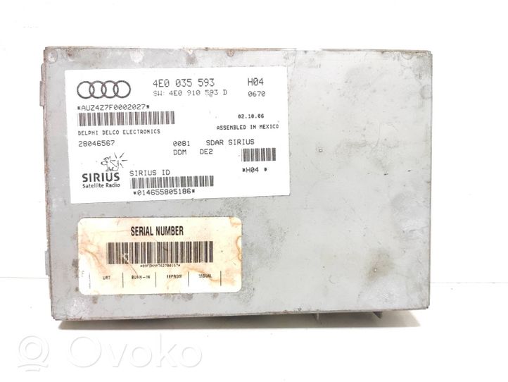 Audi Q7 4L Multimedijos kontroleris 4E0035593