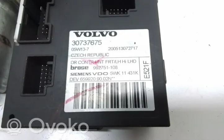 Volvo V50 Silniczek podnośnika szyby drzwi przednich 30737675