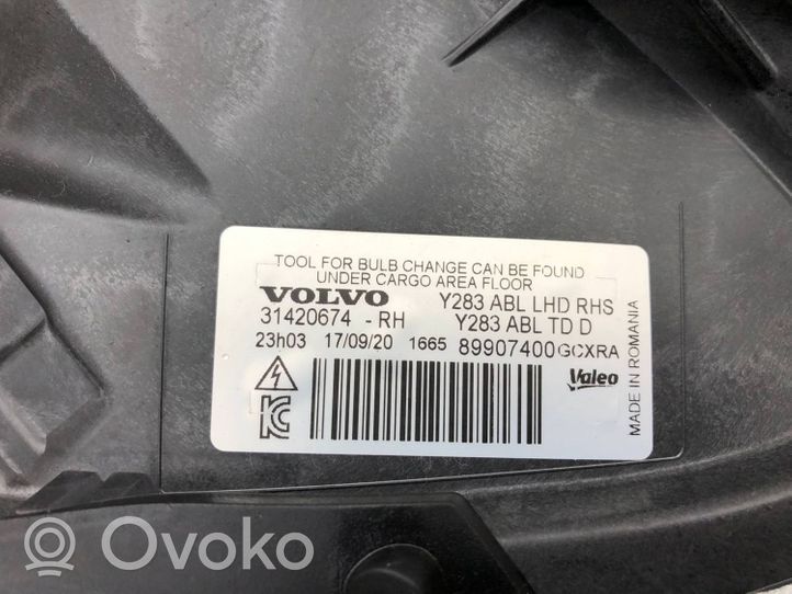 Volvo V60 Lampy przednie / Komplet 31420673