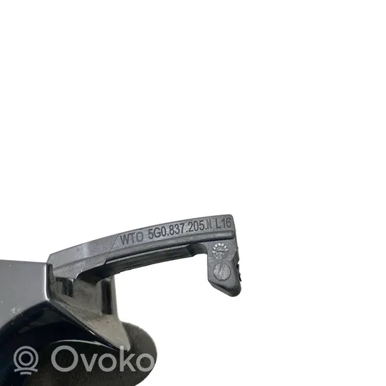 Audi Q3 F3 Klamka zewnętrzna drzwi tylnych 5G0837205N