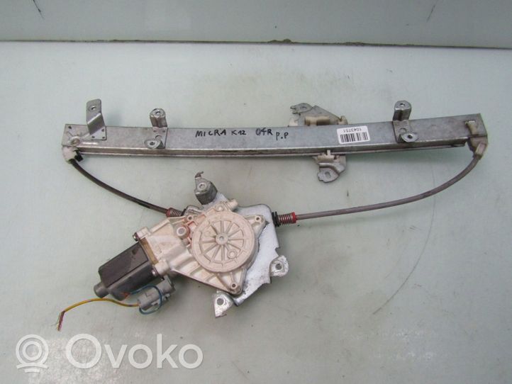 Nissan Micra Front door window regulator with motor 