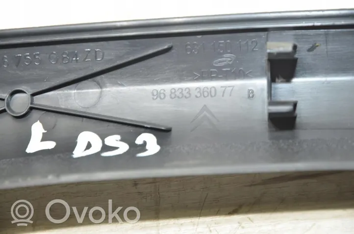 Citroen DS3 (A) Revêtement de pilier 96833360770
