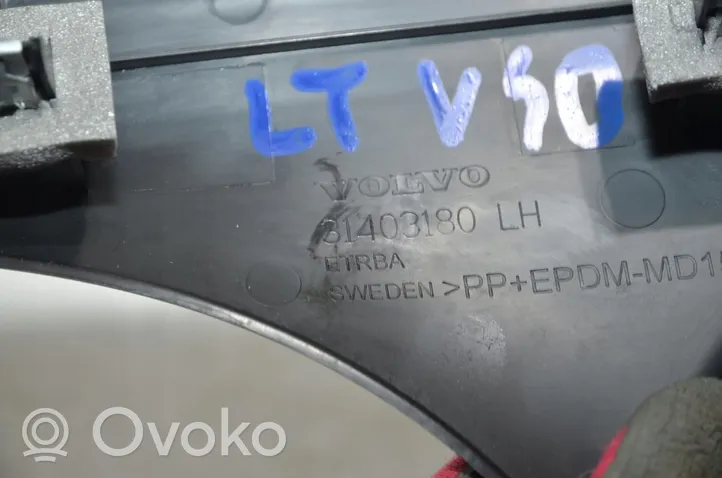 Volvo V40 Copertura del rivestimento del sottoporta posteriore 31403180