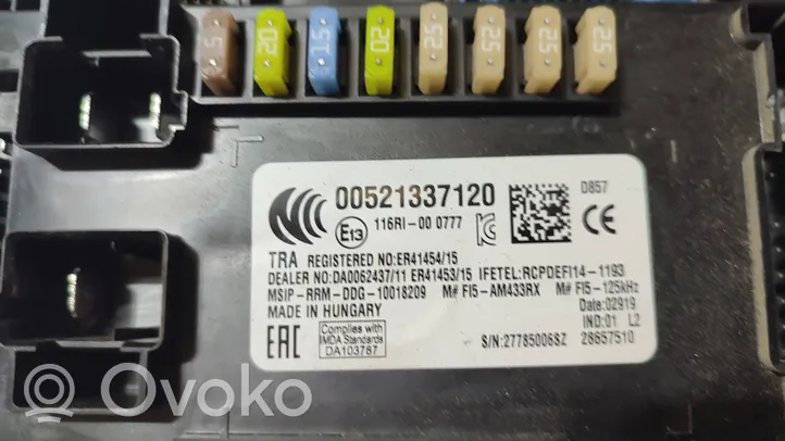 Fiat Tipo Other control units/modules 00521337120