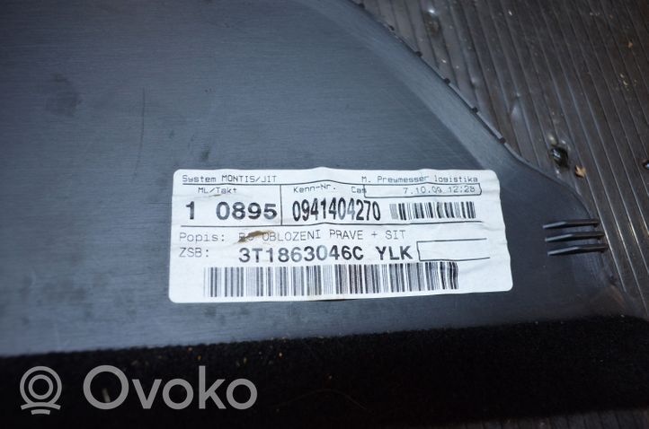 Skoda Superb B6 (3T) Боковая отделка (передняя) 3T1863046