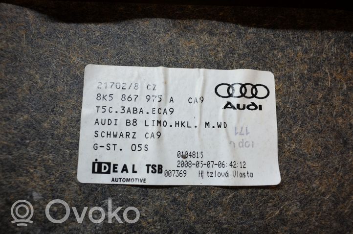 Audi A4 S4 B8 8K Rivestimento portellone posteriore/bagagliaio 8K5867975A