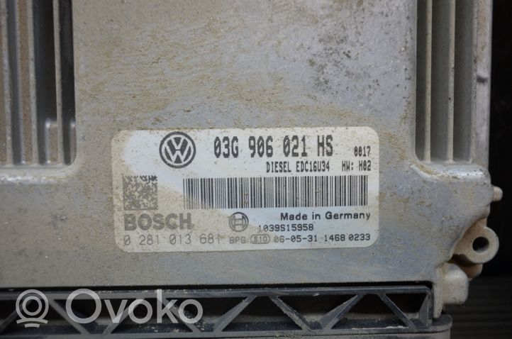 Volkswagen Caddy Variklio valdymo blokas 03G906021HS
