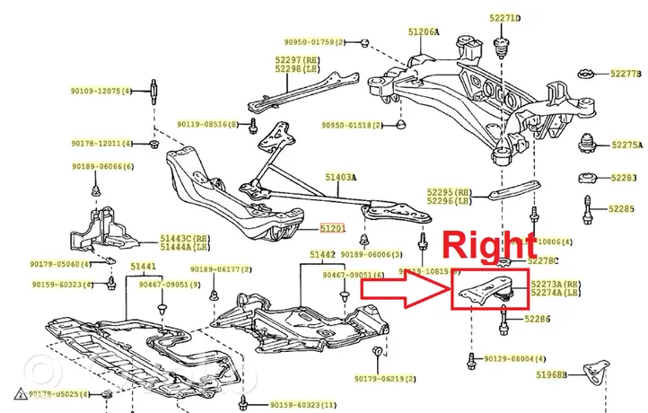 Lexus IS 200-300 Muu alustan osa 5220353010