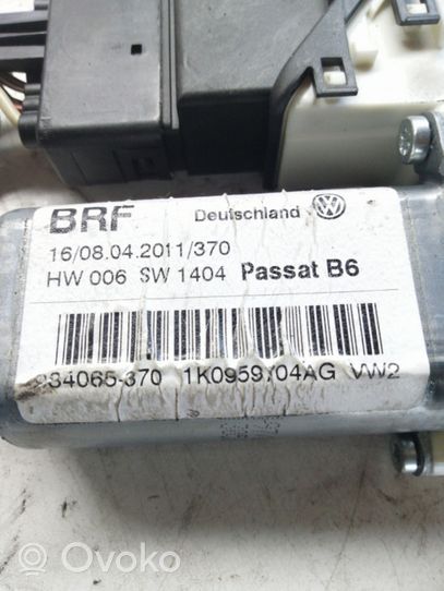 Volkswagen PASSAT B6 Silniczek podnoszenia szyby drzwi tylnych 1K0959704AG
