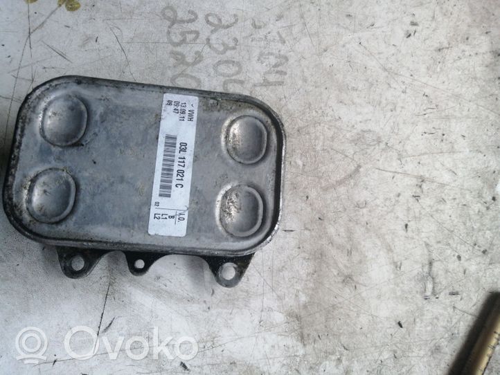 Volkswagen Golf VI Supporto di montaggio del filtro dell’olio 03L117021C