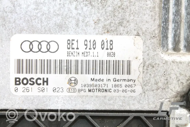 Audi A4 S4 B6 8E 8H Centralina/modulo del motore 0261S01023