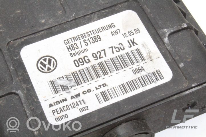 Skoda Fabia Mk2 (5J) Sterownik / Moduł skrzyni biegów 09G927750JK