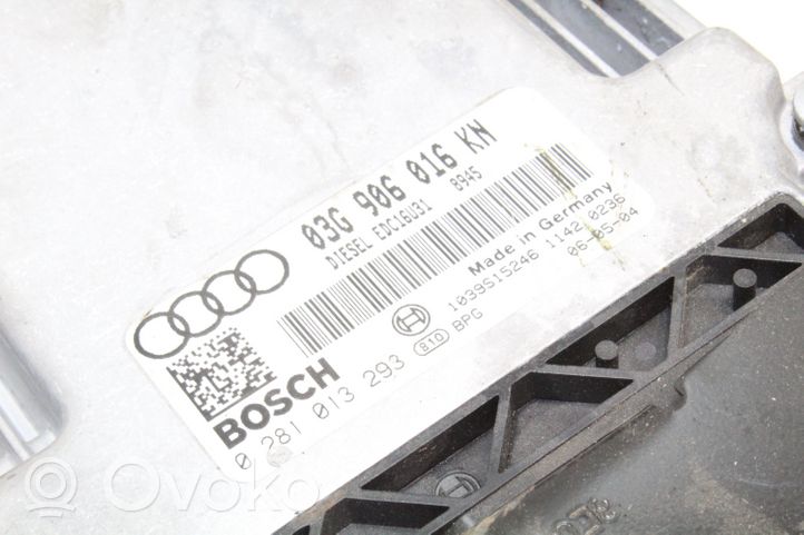 Audi A4 S4 B6 8E 8H Komputer / Sterownik ECU i komplet kluczy 0281013293