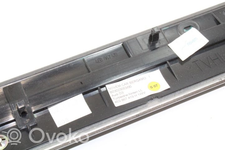 Audi A8 S8 D3 4E Muu takaoven verhoiluelementti 4E0867419