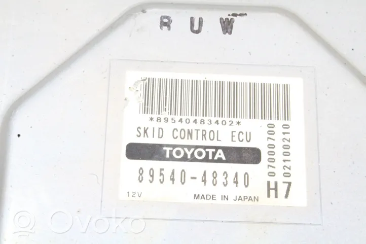 Lexus RX 330 - 350 - 400H Jarrujärjestelmän ohjainlaite/moduuli 8954048340