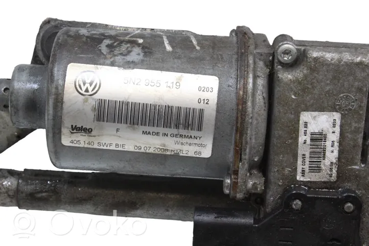 Volkswagen Tiguan Mechanizm i silniczek wycieraczek szyby przedniej / czołowej 5N2955119