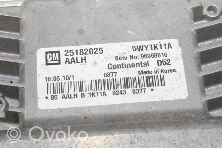 Chevrolet Spark Engine control unit/module 25182025