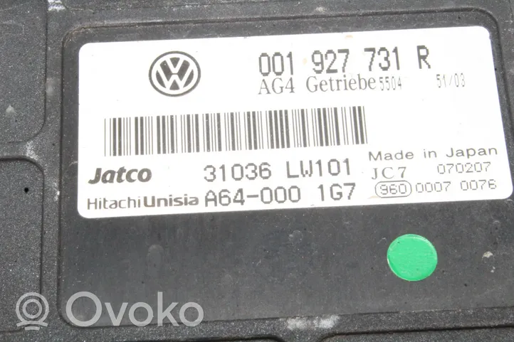 Volkswagen Polo Vaihdelaatikon ohjainlaite/moduuli 001927731R