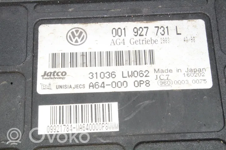 Volkswagen Polo Pavarų dėžės valdymo blokas 001927731L