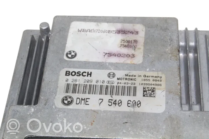 BMW 6 E63 E64 Engine control unit/module 7540600