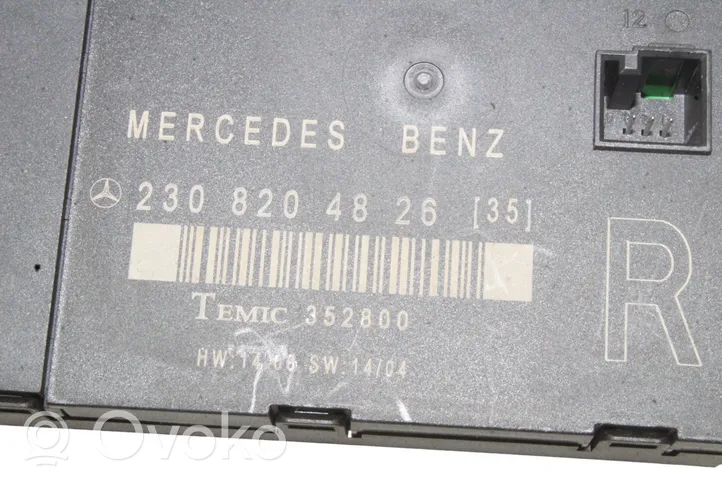 Mercedes-Benz SL R230 Durų elektronikos valdymo blokas 2308204826