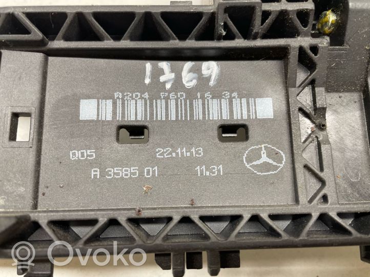 Mercedes-Benz E W212 Support extérieur, poignée de porte arrière 2047601634