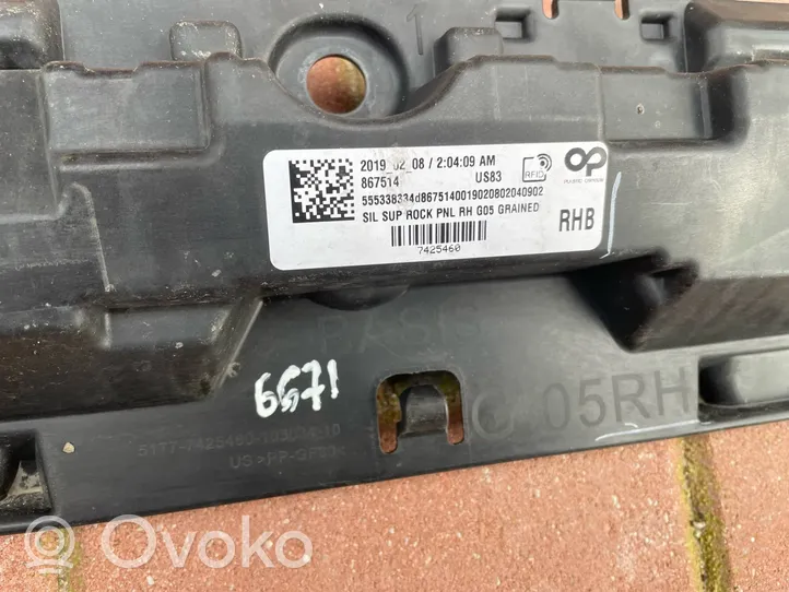 BMW X5 G05 Listello di supporto del sottoporta 7425460