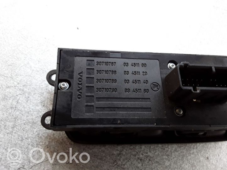 Volvo S40 Electric window control switch 30710787