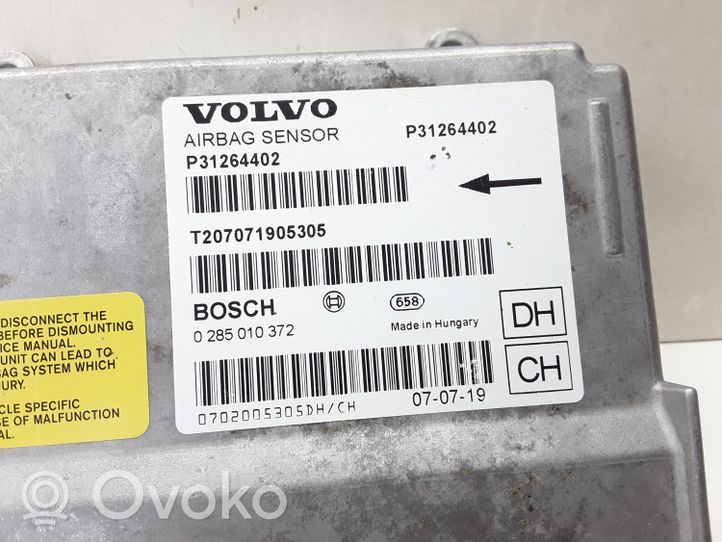 Volvo XC70 Oro pagalvių valdymo blokas P31264402