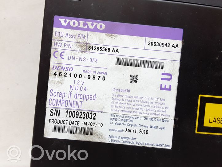 Volvo V70 Navigaatioyksikkö CD/DVD-soitin 31285568