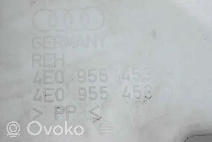 Audi A8 S8 D5 Zbiornik płynu do spryskiwaczy szyby przedniej / czołowej 4E0955453J