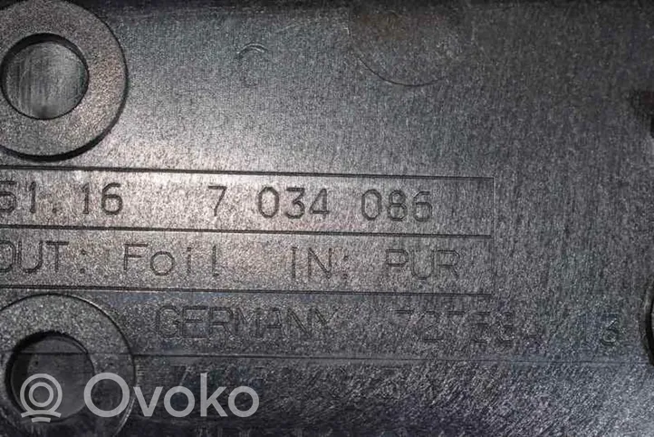 BMW 7 E65 E66 Podłokietnik tunelu środkowego 51169191771