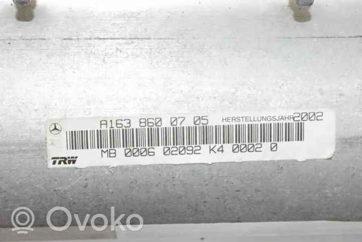 Mercedes-Benz ML W163 Poduszka powietrzna Airbag pasażera A1638600705