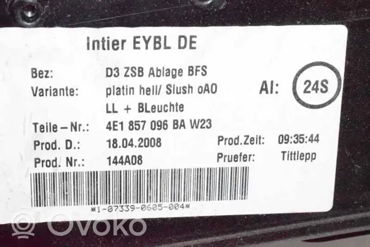 Audi A8 S8 D5 Schowek deski rozdzielczej 4E1857104D