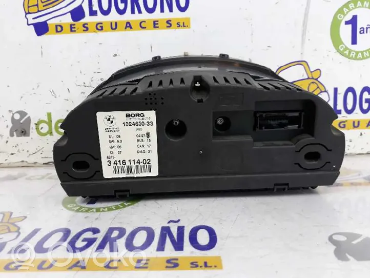 BMW 3 E90 E91 Tachimetro (quadro strumenti) 62113416114