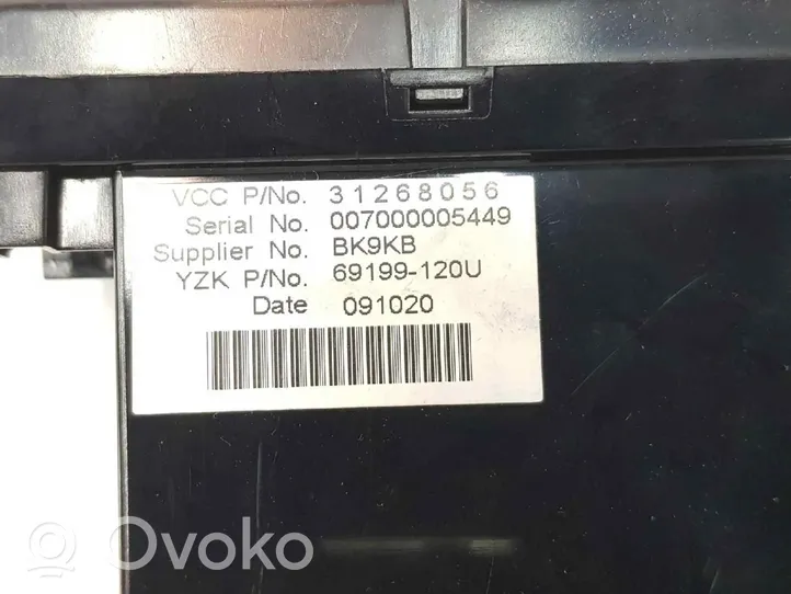 Volvo C70 Monitor/display/piccolo schermo 31268056
