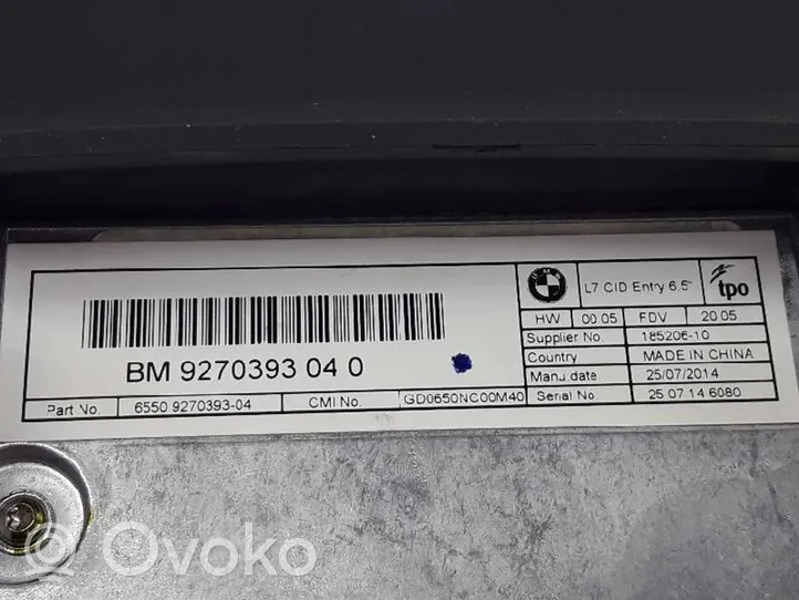 BMW M3 Monitor / wyświetlacz / ekran 65509270393