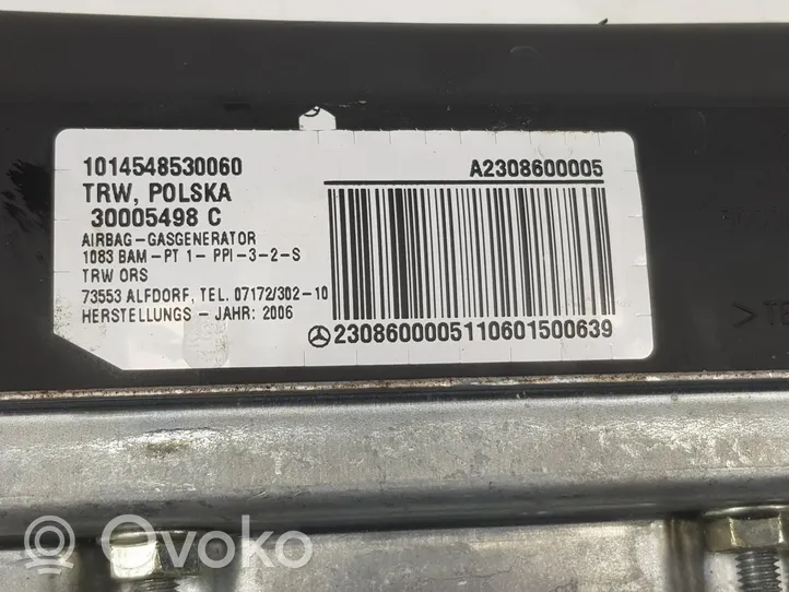 Mercedes-Benz SLK AMG R172 Poduszka powietrzna Airbag boczna A2308600005