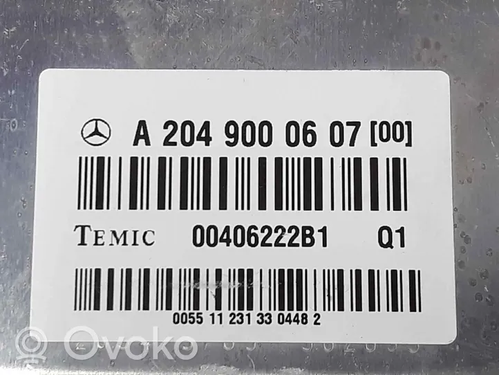 Mercedes-Benz E C207 W207 Pakabos valdymo blokas A2049000607