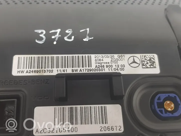 Mercedes-Benz B W246 W242 Monitori/näyttö/pieni näyttö A2469001203