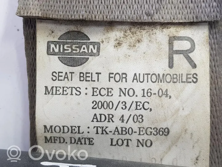 Nissan Navara Cintura di sicurezza posteriore 88844VK400
