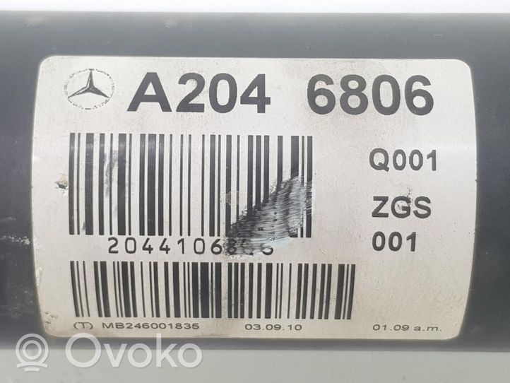 Mercedes-Benz GLK (X204) Albero di trasmissione con sede centrale A2044106806