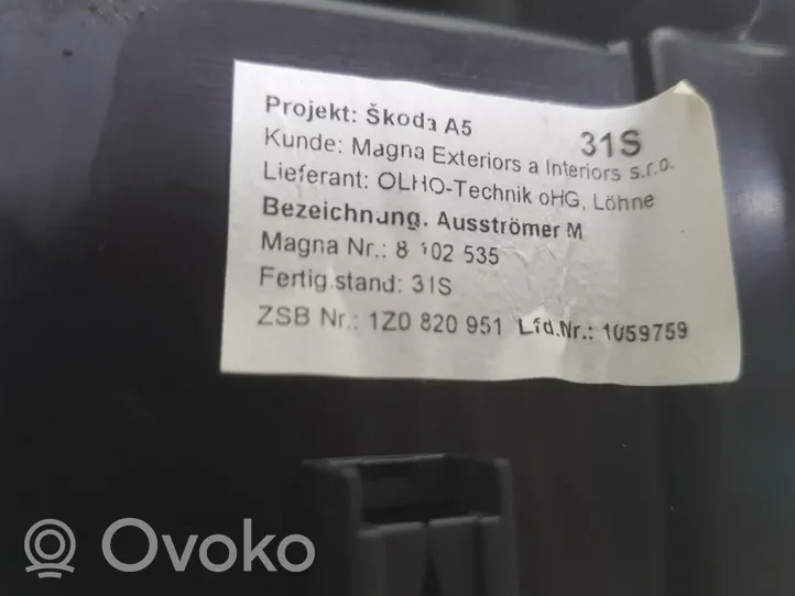 Skoda Octavia Mk2 (1Z) Boite à gants 1Z0820951B