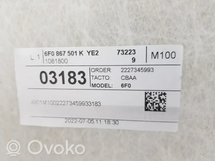 Seat Ibiza V (KJ) Kattoverhoilu 6F0867501K