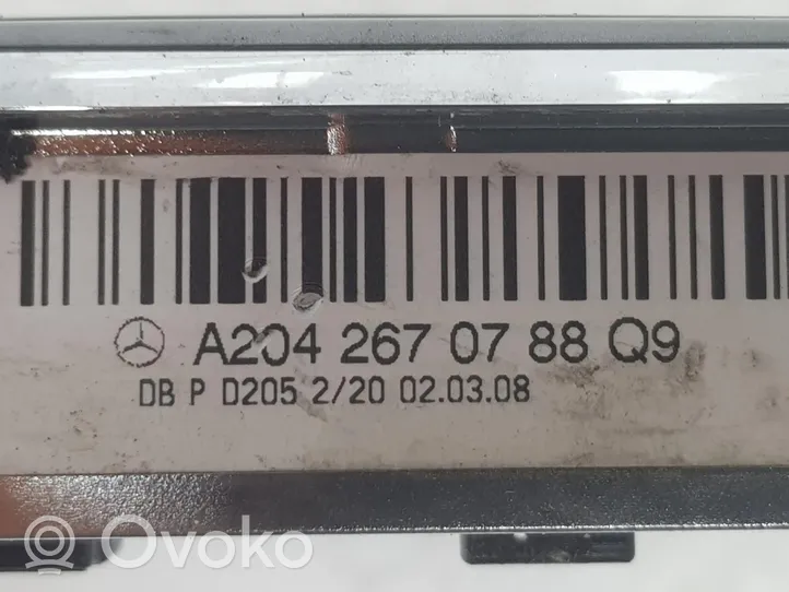 Mercedes-Benz C W204 Roktura dekoratīvā apdare – āda/audums A2042670788