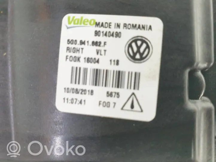 Volkswagen Golf VII Światło przeciwmgłowe przednie 5G0941662F