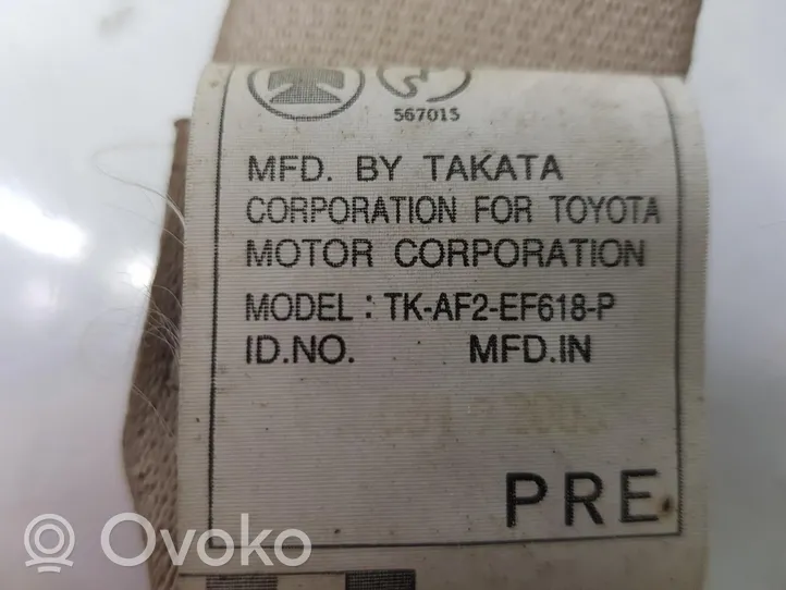 Toyota Land Cruiser (J120) Fibbia della cintura di sicurezza anteriore 7321060540A0