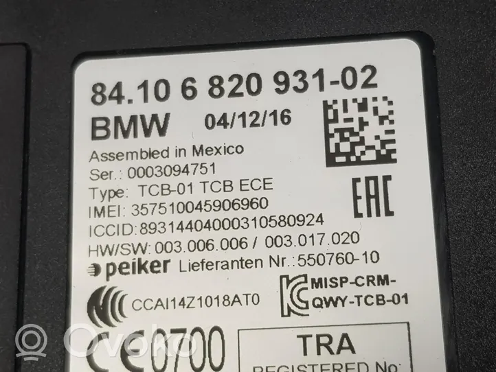 BMW 2 Active Tourer U06 Autres unités de commande / modules 84106820931