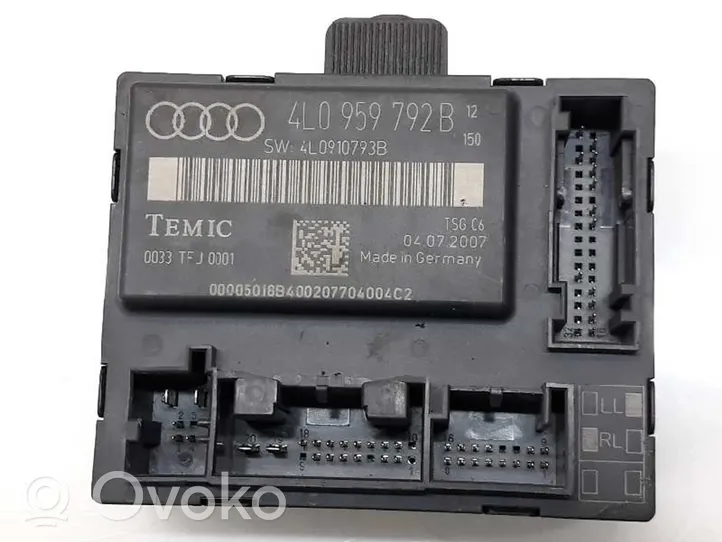 Audi Q7 4M Centralina/modulo chiusura centralizzata portiere 4L0959792B