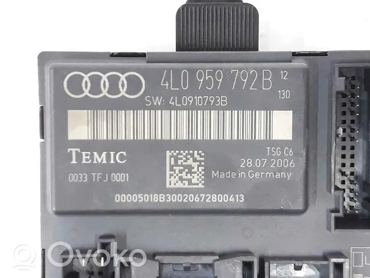 Audi Q7 4M Centralina/modulo chiusura centralizzata portiere 4L0959792B